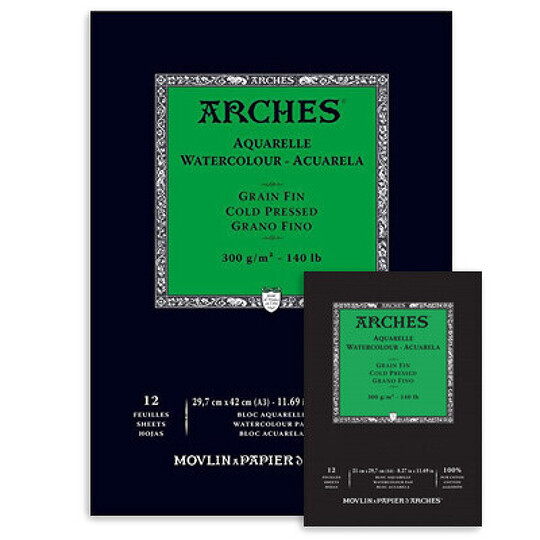 Obrázek produktu - Skicák Arches, CP, 300 g, 12 l - různé formáty