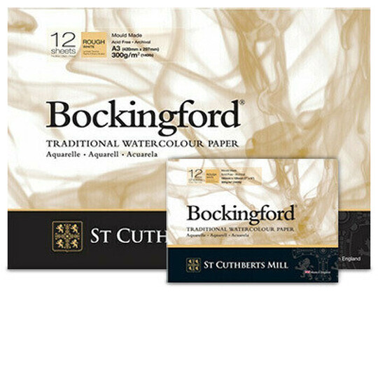 Obrázek produktu - Bockingford skicák lepený 12l RG 300g - různé velikosti