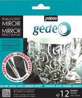 Obrázek produktu - Gédéo kovové listy MIRROR 14×14cm 12ks - 50 Silver