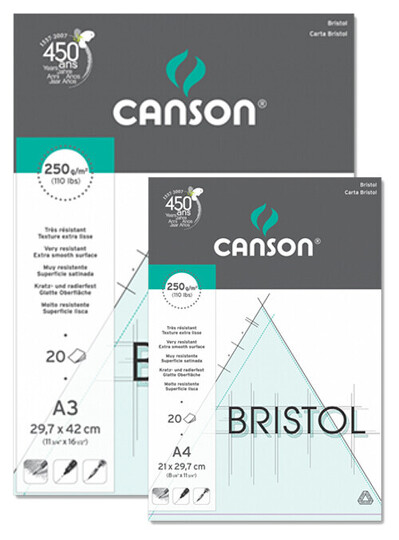 Obrázek produktu - Skicák Bristol, 250 g, 20 listů - různé formáty