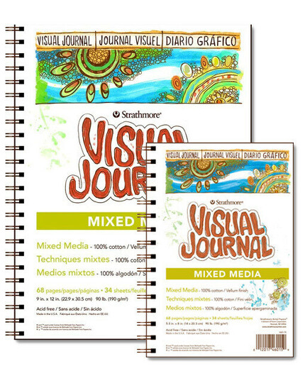 Obrázek produktu - Visual Journal Mixed Media 190 g - různé formáty