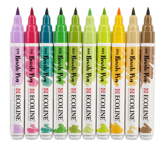 Obrázek produktu - Ecoline Brush Pen - různé odstíny