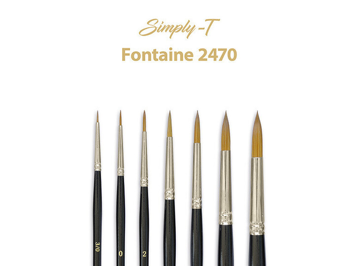 Obrázek produktu - Štětce Simply-T Fontaine, kulatý - různé velikosti