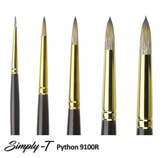 Obrázek produktu - Štětce Simply-T Python, kulatý - různé velikosti