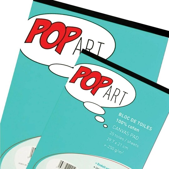 Obrázek produktu - Pop Art plátno v bloku - různé velikosti