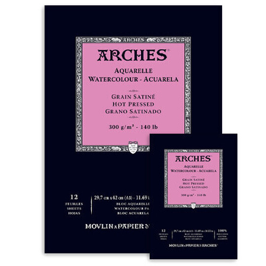 Obrázek produktu - Skicák Arches, HP, 300 g, 12 l - různé formáty