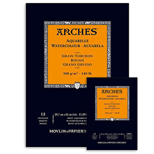 Obrázek produktu - Skicák Arches, RG, 300 g, 12 l - různé formáty