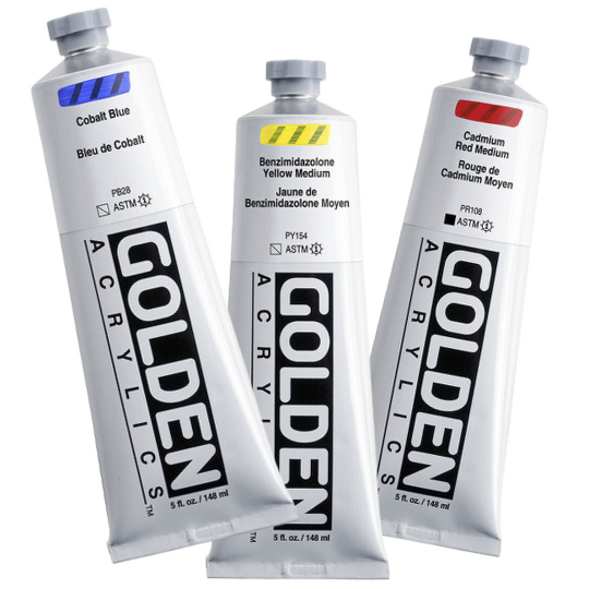 Obrázek produktu - Akrylová barva Golden Heavy Body 148 ml - různé odstíny