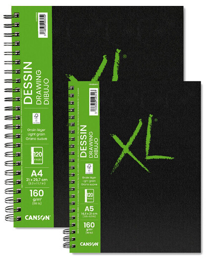 Obrázek produktu - Skicák XL Dessin, kr. vazba, 60 l, 160 g - různé formáty