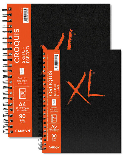 Obrázek produktu - Skicák XL Croquis, kr. vazba, 100 l, 90 g - různé formáty