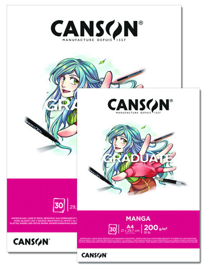 Obrázek produktu - Skicák Graduate Manga, 200 g, 30 listů - různé formáty