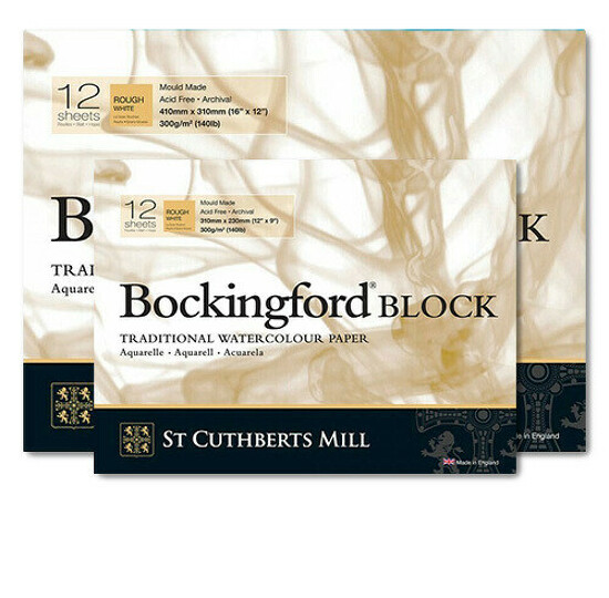 Obrázek produktu - Bockingford blok, RG, 300 g, 12 l - různé velikosti
