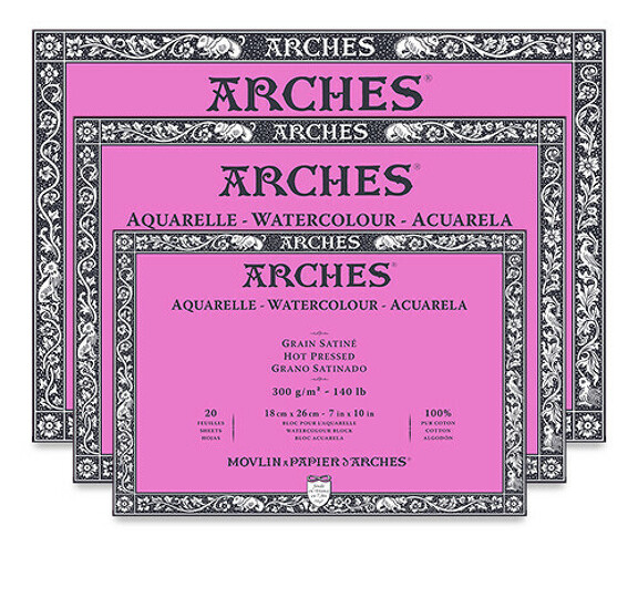 Obrázek produktu - Arches blok lepený - 4 str. 46x61cm 20l HP 300g