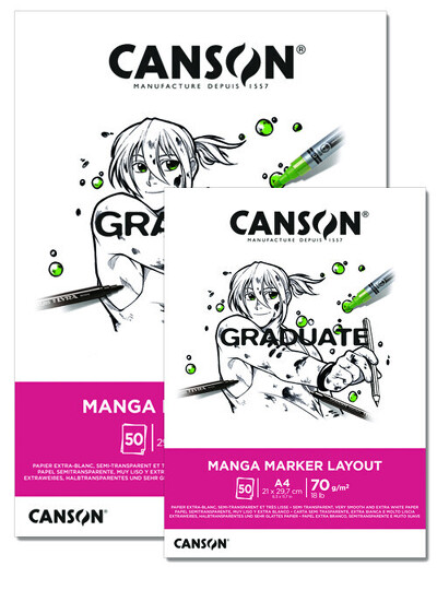 Obrázek produktu - Skicák Graduate Manga, 70 g, 50 listů - různé formáty