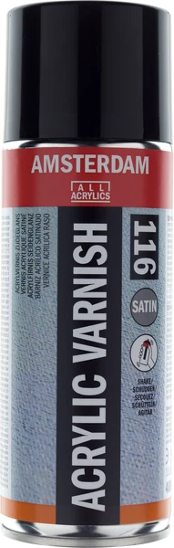 Satén. lak pro akryl a olej Amsterdam sprej 400ml