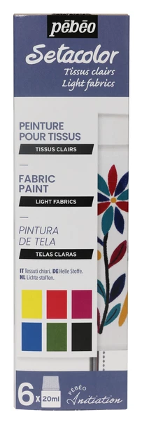 sada Setacolor Light Fabric (6 × 20 ml)