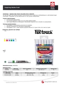 Sada Pen Touch Sakura 6ks barevných fixů 2 mm
