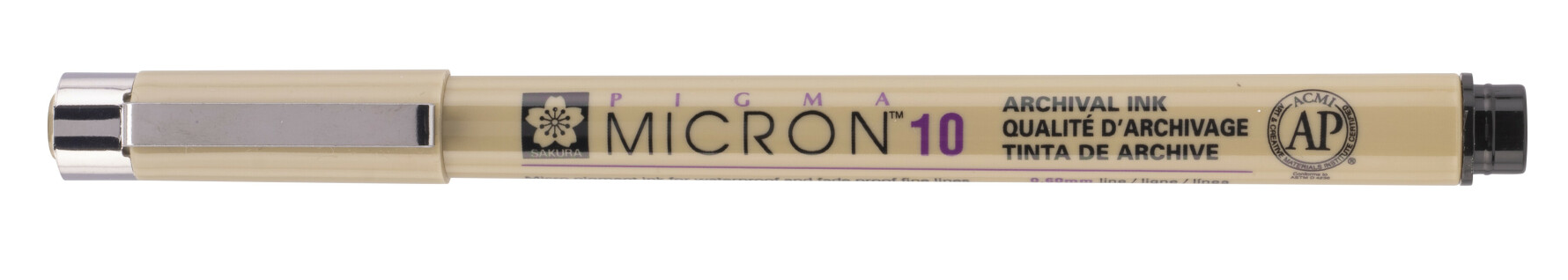 Pigma Micron - technický fix 10 (0,6 mm) 49 black