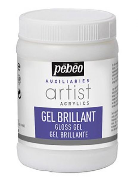 Lesklý gel pro akrylové barvy 250 ml