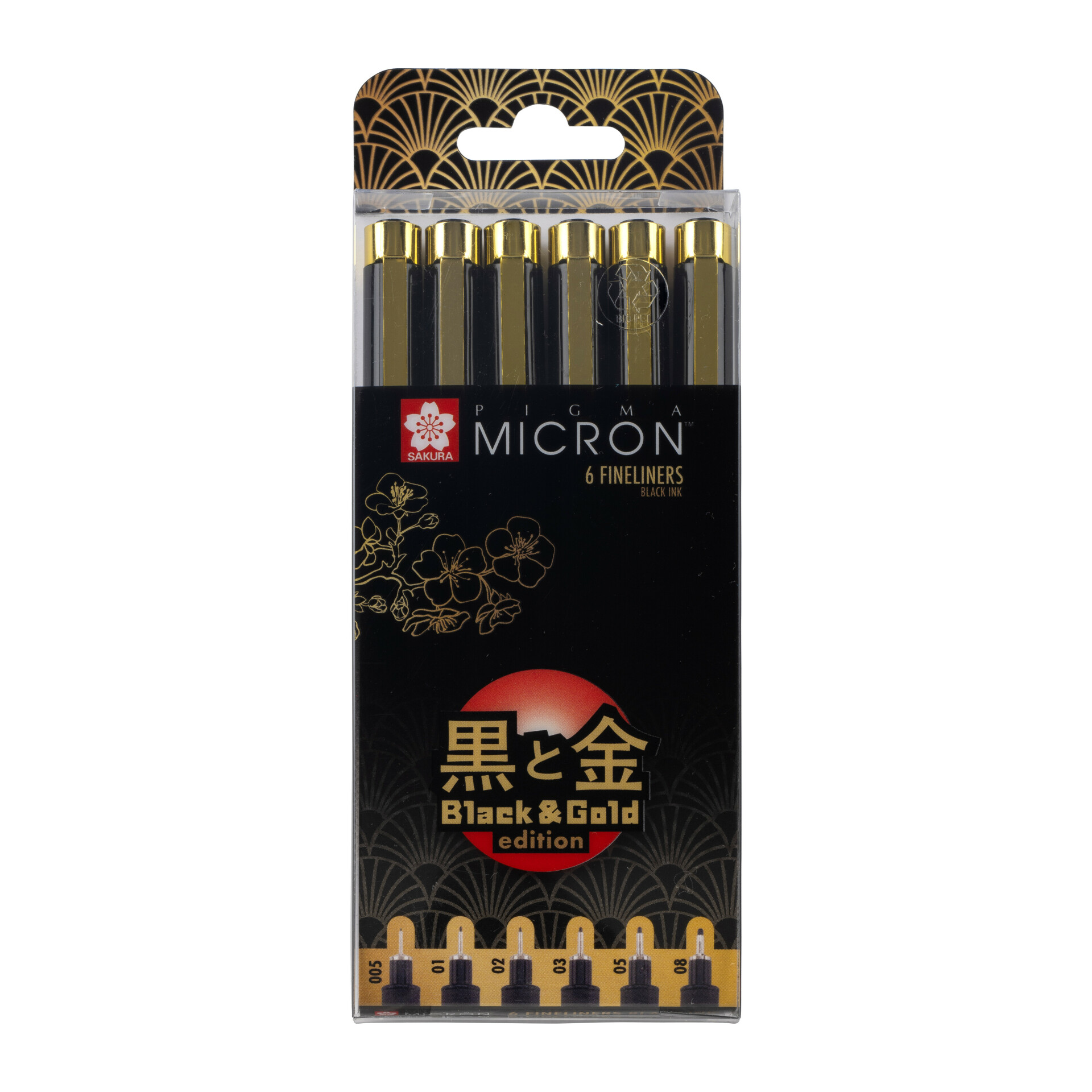 Sada výroční Pigma Micron Black - techn. fixy 6ks