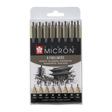 Obrázek produktu - Sada Pigma Micron Black 8ks