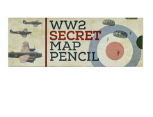 Sada vojenská WW2 Secret Map Pencil