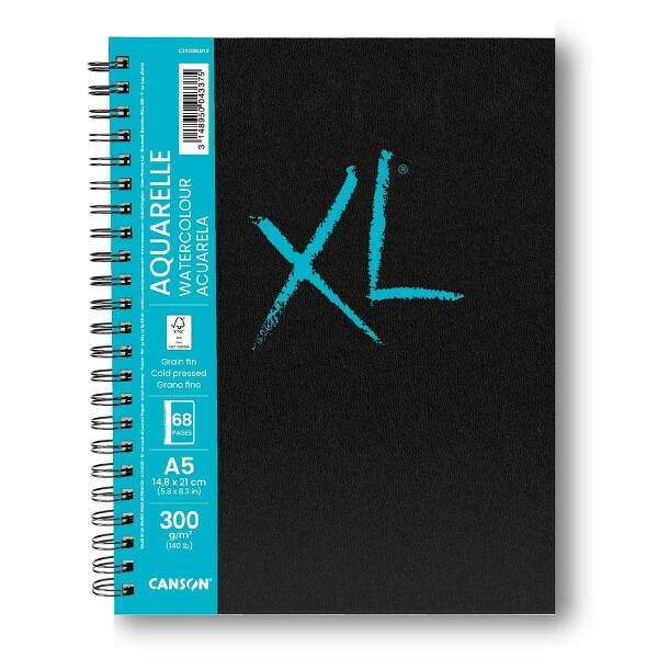 XL Book Aquarelle skicák kr.vazba A5 34l CP 300g