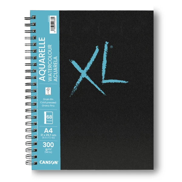 XL Book Aquarelle skicák kr.vazba A4 34l CP 300g