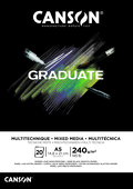 Graduate Mix. Med. Black skicák lep. A5 20l S 240g