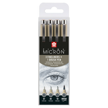 Obrázek produktu - Sada Pigma Micron 4 ks Cool Gray