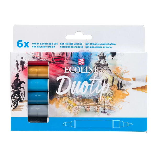 Sada Ecoline Duo Tip Urban Landscape 6ks
