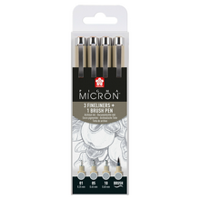 Obrázek produktu - Sada Pigma Micron 4 ks Light Cool Gray