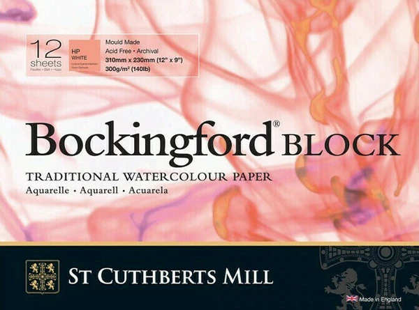 Bockingford blok lep. - 4 str. 31x23cm 12l HP 300g