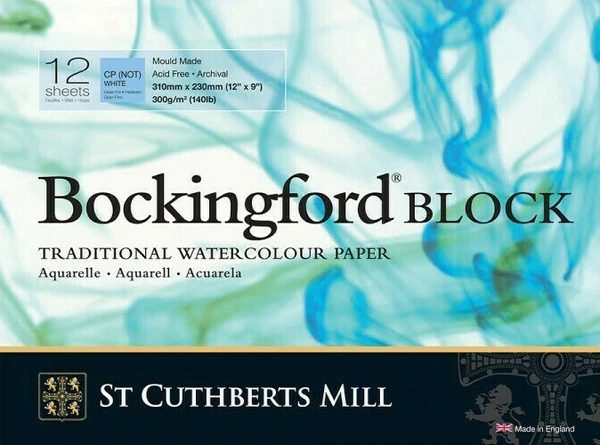 Bockingford blok lep. - 4 str. 31x23cm 12l CP 300g