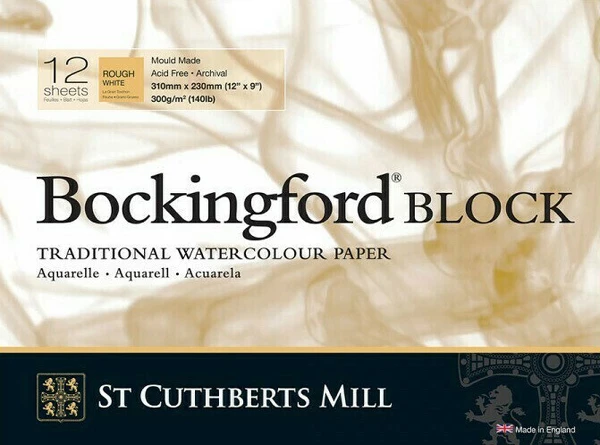 Bockingford blok lep. - 4 str. 31x23cm 12l RG 300g