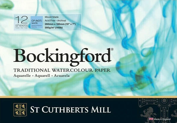 Bockingford skicák lepený 26x18cm 12l CP 300g