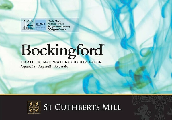 Bockingford skicák lepený A4 12l CP 300g