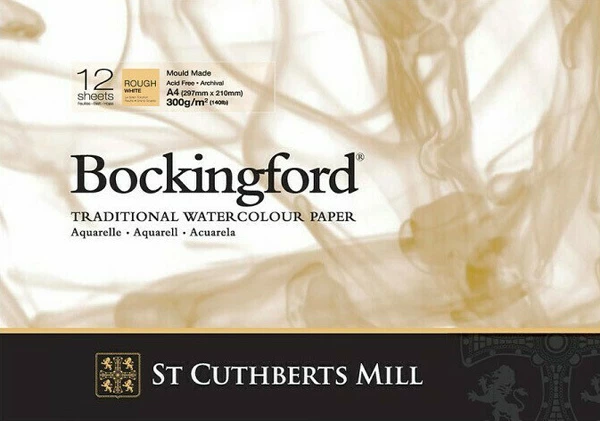Bockingford skicák lepený A4 12l RG 300g