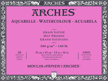 Obrázek produktu - Arches blok lepený - 4 str. 31x41cm 20l HP 300g