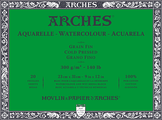 Arches blok lepený - 4 str. 23x31cm 20l CP 300g