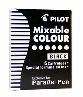 Obrázek produktu - Náplň černá 6 ks pro Pilot Parallel Pen