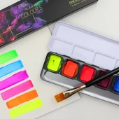 Premium Box akvarelů FINETEC 6ks Neon