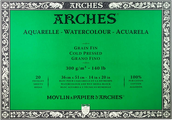 Arches blok lepený - 4 str. 36x51cm 20l CP 300g