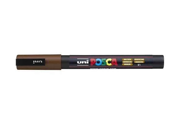 Akrylový fix Posca PC-3M 0,9-1,3mm, Brown 21