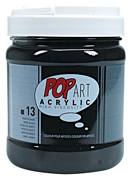 Pop Art Acrylic 700ml - 13 Mars black