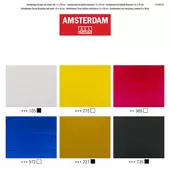 Sada akryl. inkoustů Amsterdam 6x30ml Basic