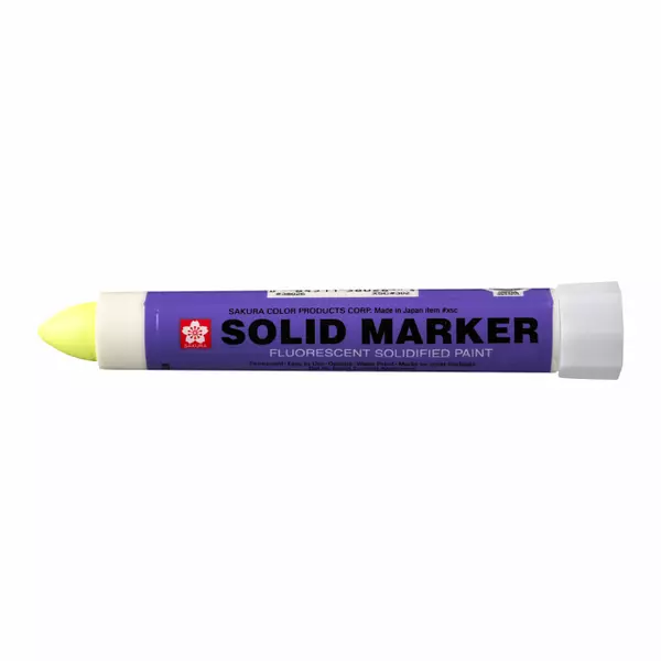 Solid Marker Orig- Fluo Yellow - voskový popisovač