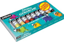 Obrázek produktu - Studio Gouache výběrová sada (10 × 20 ml) + štětec