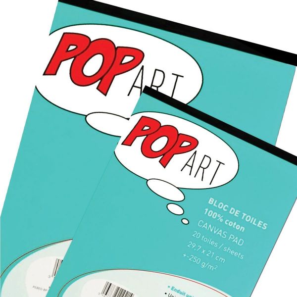 Pop Art A4 (plátno v bloku)