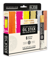 Obrázek produktu - Oil stick sada 6ks fluorescent+metallic